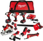 M18 18-Volt Lithium-Ion Cordless Combo Kit 9-Tool with 2-Batteries, Charger and