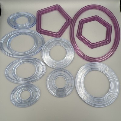 10 Creative Memories Custom Cutting System Stencils Ovals Circles