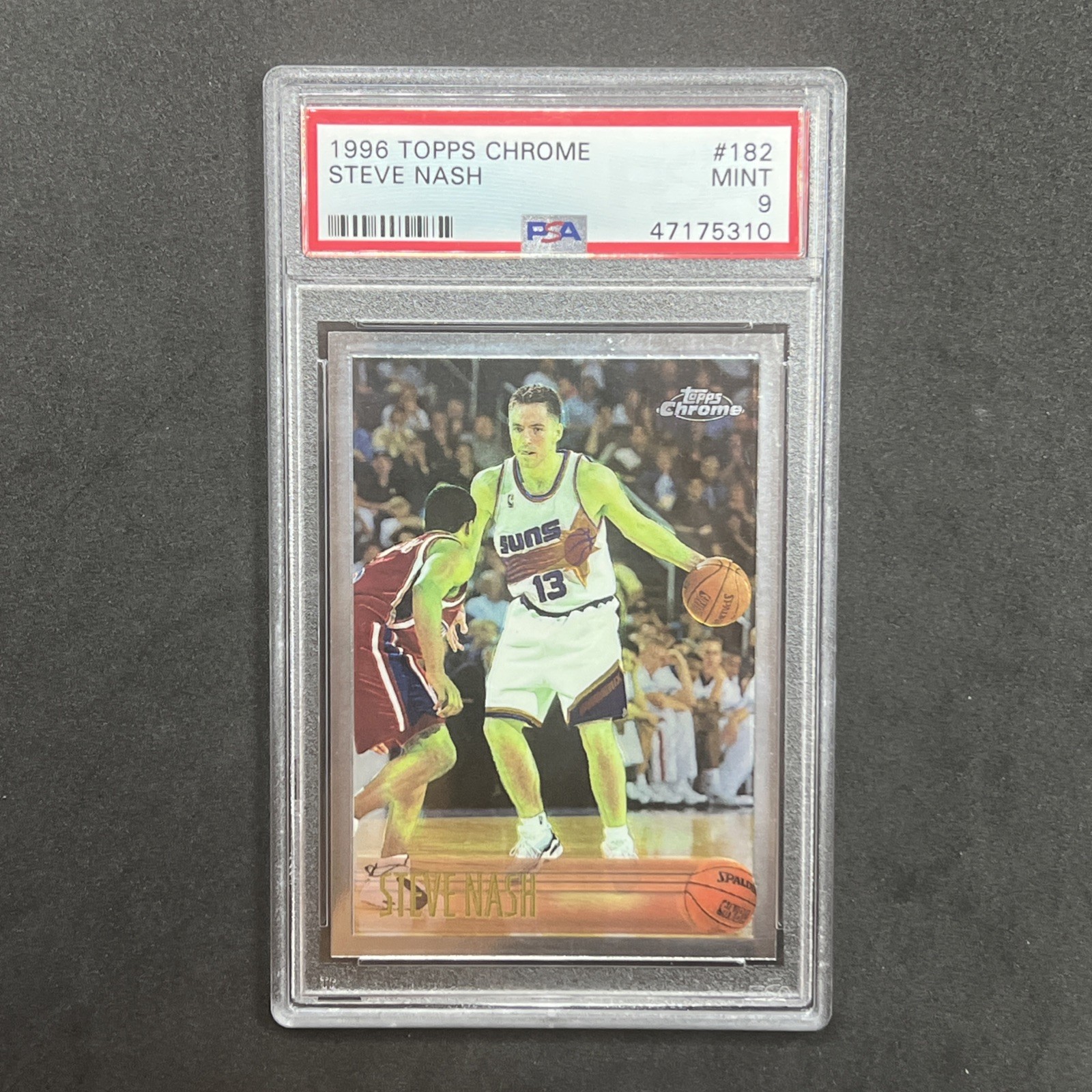 Steve Nash 1996 Topps Chrome Rookie PSA 9