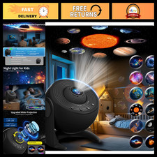 13-in-1 Galaxy Projector - 360  Rotating Star  Planetarium Light for Kids  Adu