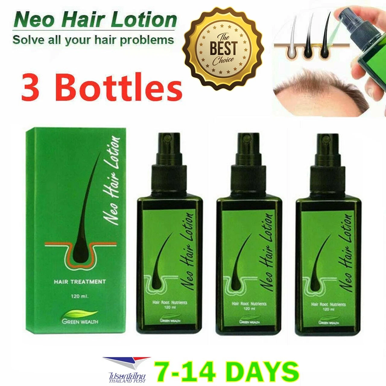 3x 120ml Neo Hair Lotion Green Wealth Hair Growth Serum Treatment Root Nutrients
Opens in a new wind