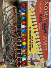 Vintage NOMA 15 Light 120V Original Box Works!