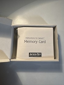 Interact Memory Card Plus (Sega Saturn) Tested Works Fully CIB Boxed With Manual