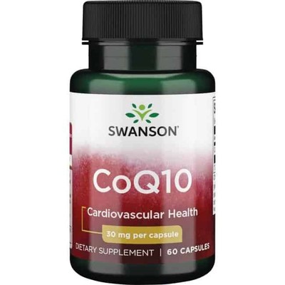 SWANSON CoQ10 30mg (Coenzym Q10) 60 Kapseln