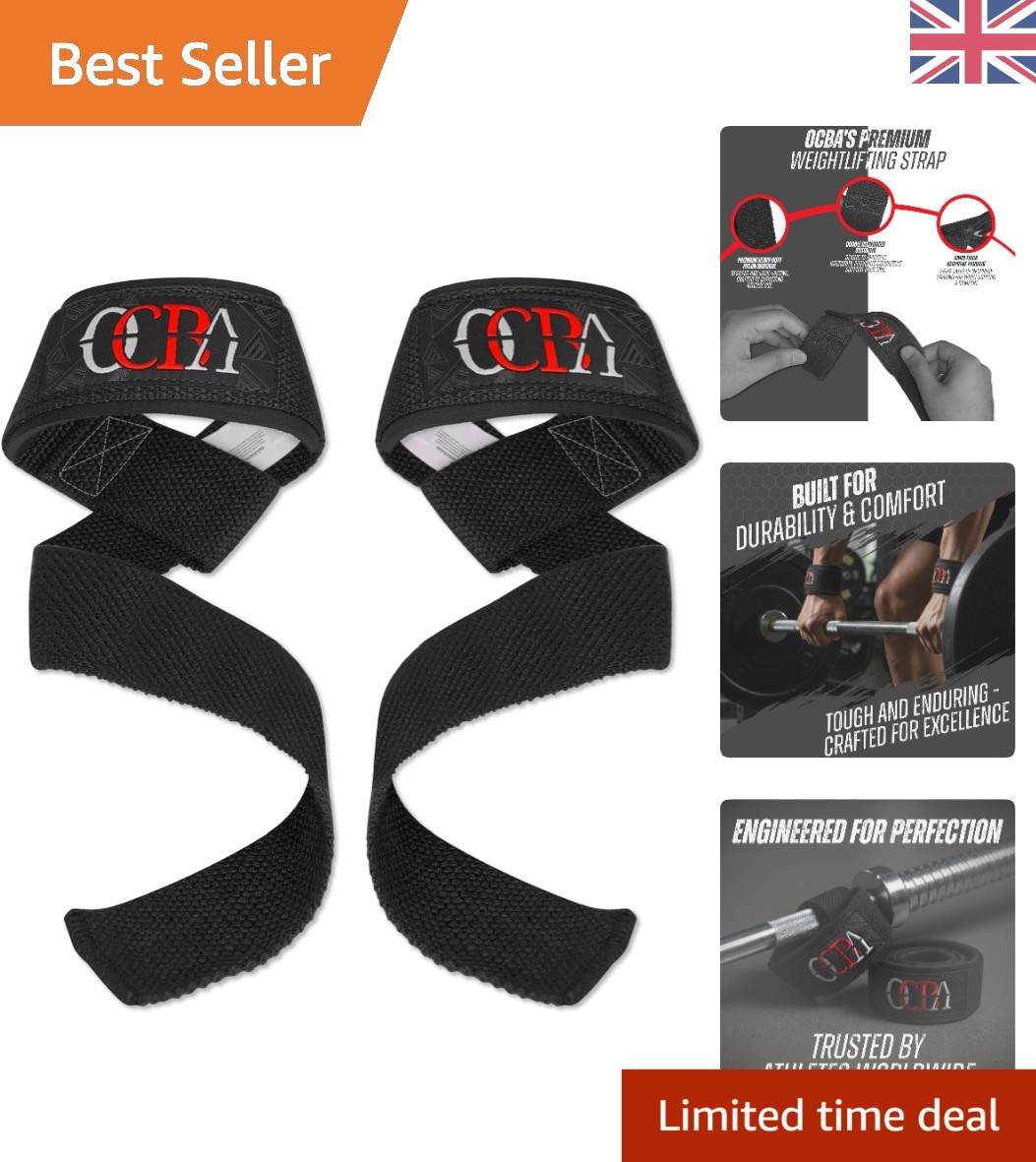 Versatile Heavy Duty Gym Wrist Straps for Powerlifting & CrossFit Training