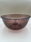 Pyrex Ribbed Cranberry Purple Amythest Glass Mixing  Bowl 7403-S 10 Cups 2.5L
