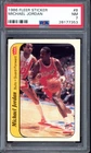 1986 Fleer Sticker #8 Michael Jordan Rookie PSA 7 Vintage Basketball Card (7353)