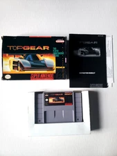 Top Gear (Super Nintendo Entertainment System, 1992) SNES CIB Complete in box!!