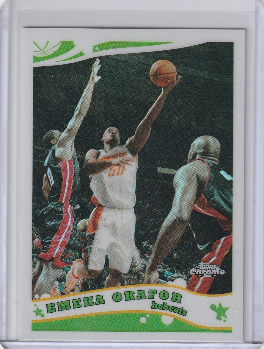 EMEKA OKAFOR Bobcats 2005/06 Topps Chrome #29 Refractor Parallel /999