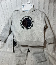 Aeropostale 3pc Hooded Sweatsuit With T. 12M