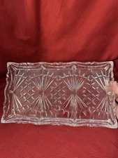 Shannon CRYSTAL Rectangular Divided Tray Freedom Collection Made In Poland