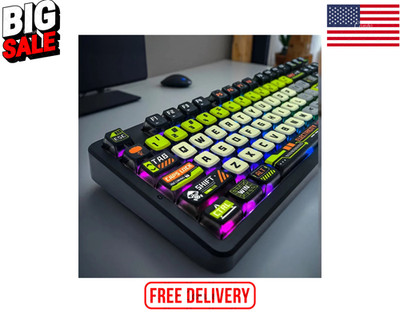 Doomsday Crossing 125-Key PBT+PC SAX Pudding Keycaps for MX Keyboards
