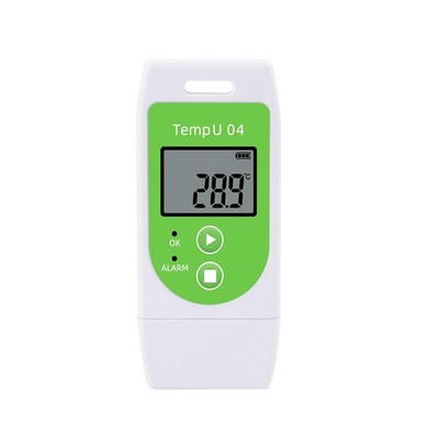 Temperature Data Logger USB Reusable Temp Recorder with PDF CSV Reports, Digi...