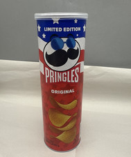 Pringles Limited Edition Original 5.5oz Empty Can USED READ Description..