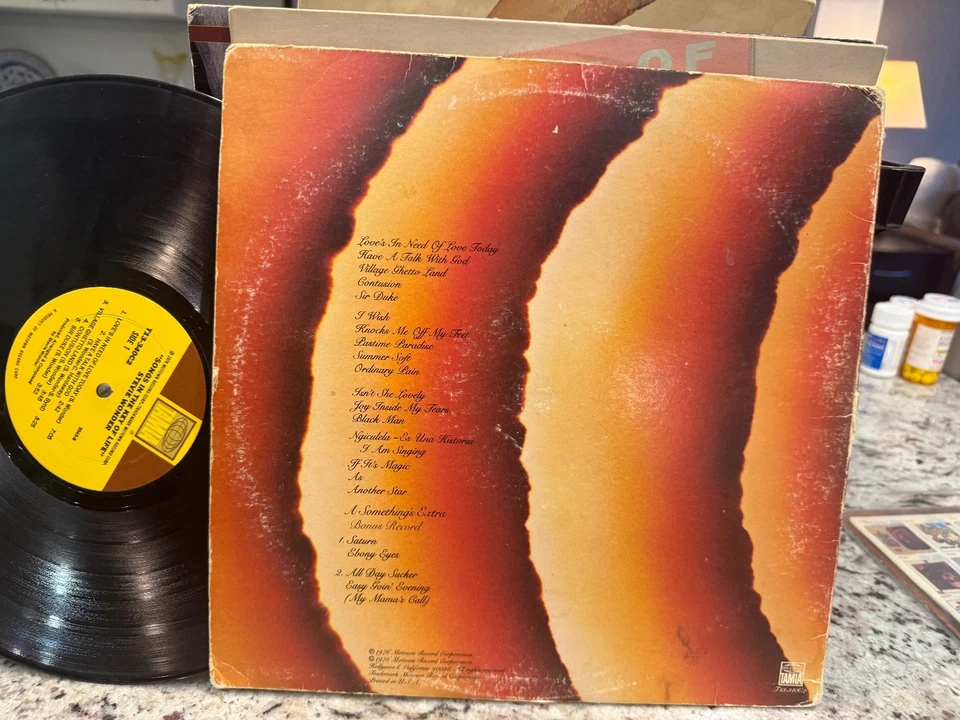 STEVIE WONDER 4X VINYL LP LOT SONGS IN THE KEY OF LIFE  INNERVISIONS FULLFILL - Image 3 of 4