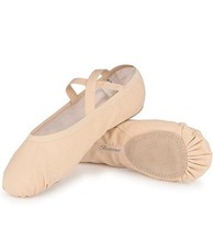Bezioner Girls Canvas Ballet Shoes Slipper for Kids Women Yoga Size 40 Adult
