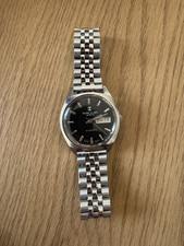 Vintage Favre Leuba Duomatic Auto Day Date Mens Swiss K629 Wrist Watch Old Used