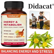 Rhodiola rosea and turmeric  support energy, metabolism and stress resistance