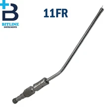 Frazier Suction Tube Atraumatic Tip 11FR Surgical ENT Instruments