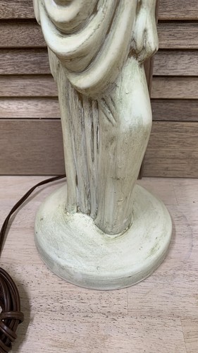 ART Chalkware Lamp 1951 MCM Reglor of California ROMAN FIGURE - Picture 6 of 17