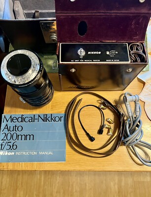 Objectif Nikon Medical Nikkor Auto 200mm F5.6 Avec LD-1 – Très Bon état