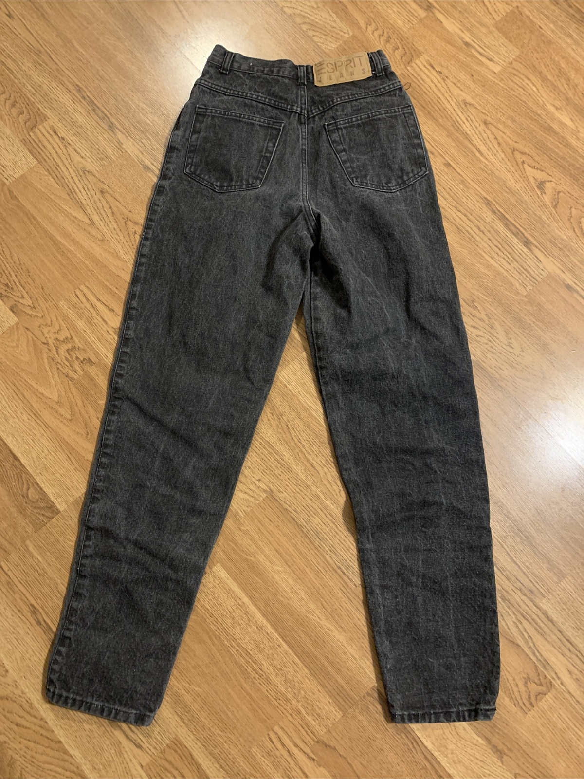 Espirit Vintage Jeans 7/8 Made In USA Black Dark … - image 4