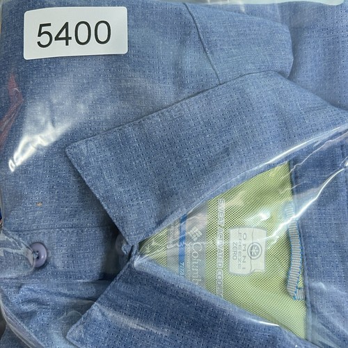 Columbia Titanium Shirt Womens M Blue Vented Mesh Zip Pockets Omni Freeze Zero - Picture 13 of 13