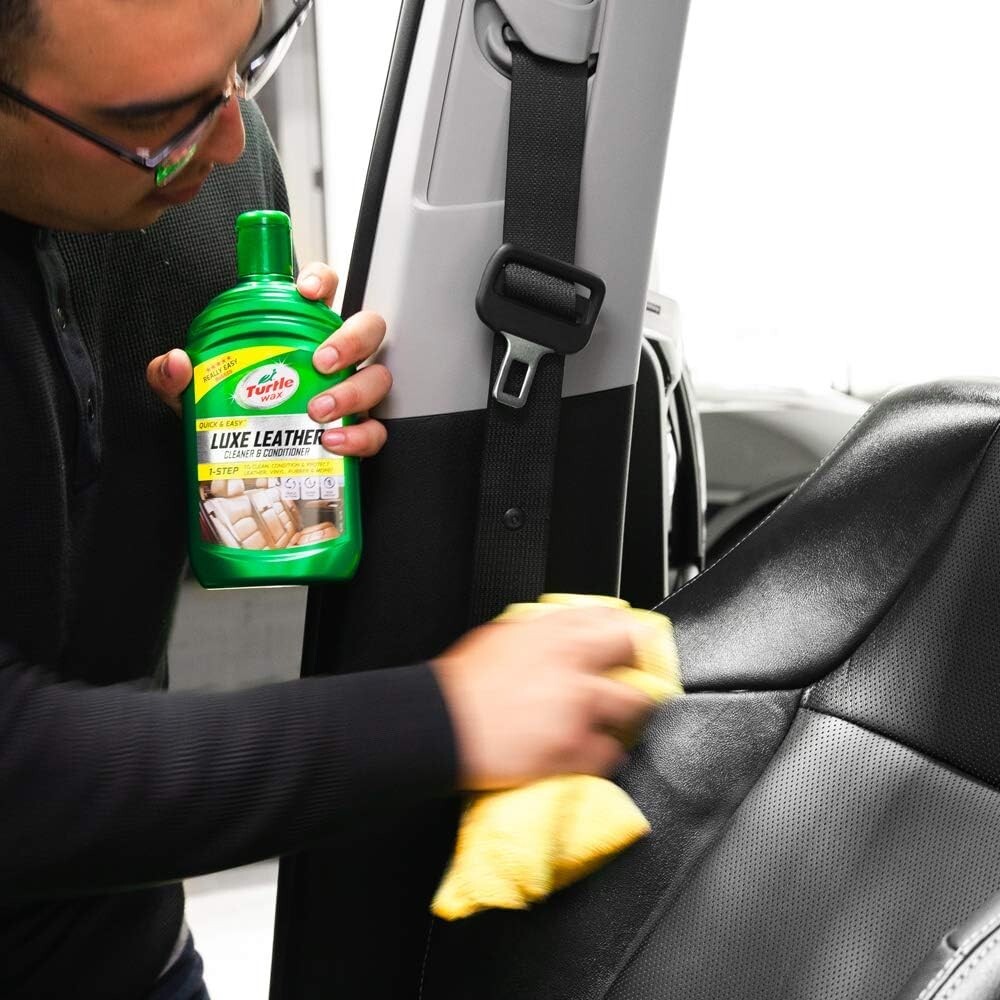 Turtle Wax Luxe Leather Cleaner Conditioner Restores Protects Car Seats
