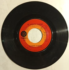 ANTONIO ZAMORA - EL AGENTE VIAJERO - 1973 MEXICAN 7" SINGLE, PROMO, RANCHERA