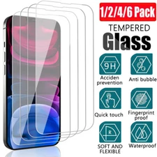 For iPhone 13 Pro Max/13 Pro/13Mini Clear 9H Tempered Glass Screen Protector Lot