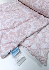 Crate and Barrel Kids Land of Nod Sleep Baby Baby Pink FLORAL Crib Quilt