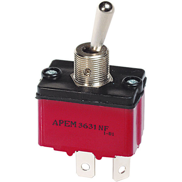 Interruttore APEM 3637NF/2, SPDT, On-Off-On 250V, 6A
