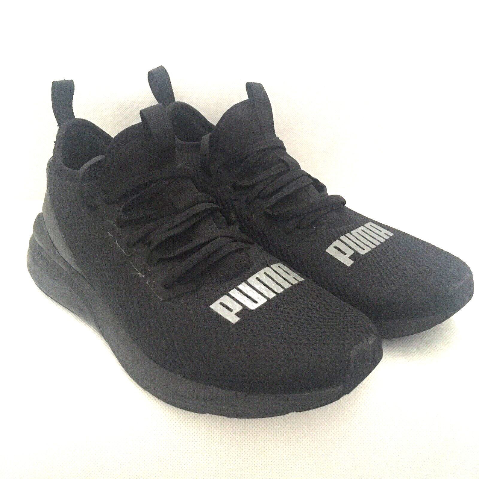 Puma Shoes Mens Size 9.5 Black Casual Athletic Lace Up Running Sneakers