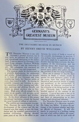 1912 Deutsches Museum Munich Germany illustrated