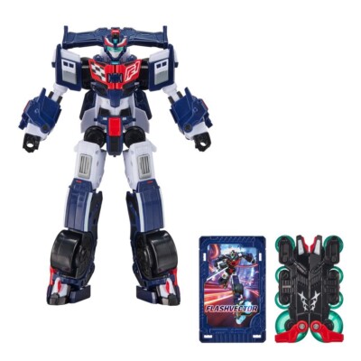 Metal Cardbot S Flash Vector Transforming Robot Formula Race Car