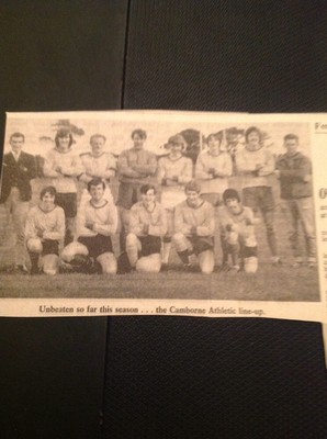 F7-1 Ephemera 1970 Picture Camborne Athletic Football Team Line Up