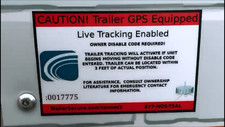 TRAILERSECURE genuine SECURITY DECAL 2 SIZE WTHER RESISTANT 2.5"x4" USA MADE