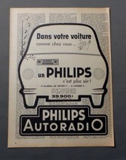 PUB PUBLICITE ANCIENNE ADVERT CLIPPING 250917 / AUTORADIO PHILIPS DANS VOTRE VOI