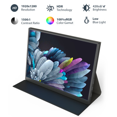 10.5 Inch 1920x1280P Portable Monitor HDMI Computer Second Screen for PS4 XBOX