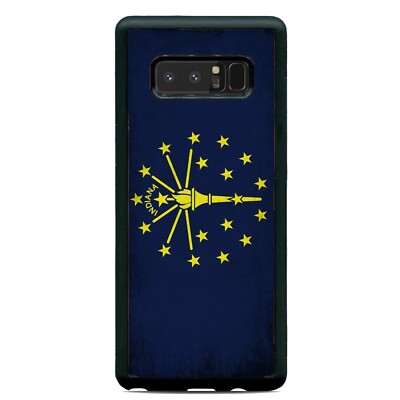 Grunge Indiana State Flag Case Cover Samsung Galaxy Note 20 Ultra 10 Plus 9 8