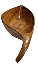 Large Hand Carved Sculpted Wood Bowl Fruit Centerpiece Unique Natural Decor