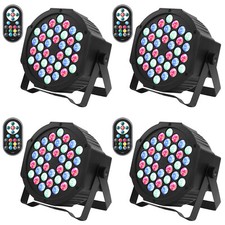 4PCS 108W RGBW LED Par Can Wash Light DMX Party DJ Disco Show Stage Lighting