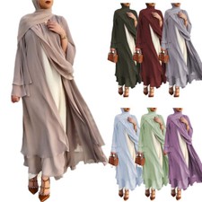 Dubai Abaya Open Kimono Kaftan Caftan Muslim Women Maxi Dress Party Gown Caftan
