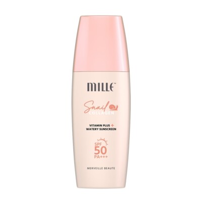 MILLE Snail Collagen Watery Sunscreen SPF50 PA+++ Light Texture Oil Control 30ml