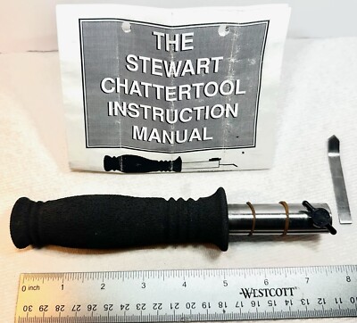 Dennis Stewart Chatter Tool W/Blade & Manual (G)