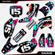 Nebula Savage Racing Camo Graphics kit fits Honda Crf125 19-25 Crf 125 Decal