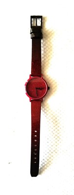 DKNY Red Glitter Watch NY2860 Red Glitter Dial & Band 5.5''-6.5'' New Battery