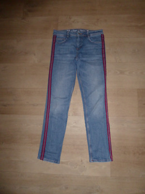 S.OLIVER SHAPE SLIM Stretch Jeans Galonstreifen Blau Gr.36 L30 **TOP**