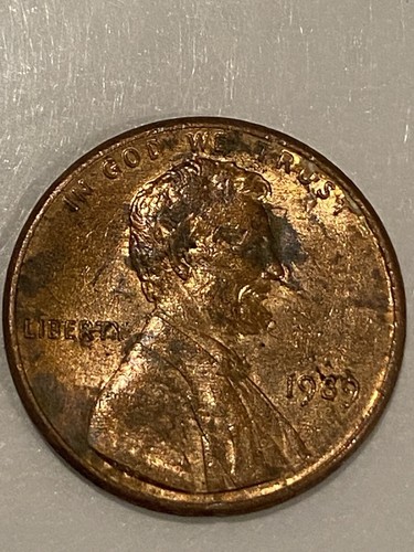 RED 1989- Lincoln One Cent - No Mint Mark, Error "Rim" & Several Mint Errors - Picture 10 of 10