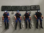 HASBRO GI Joe VIPER 25TH ANNIVERSARY 100% COMPLETE 4 ACTION FIGURE LOT CARDS